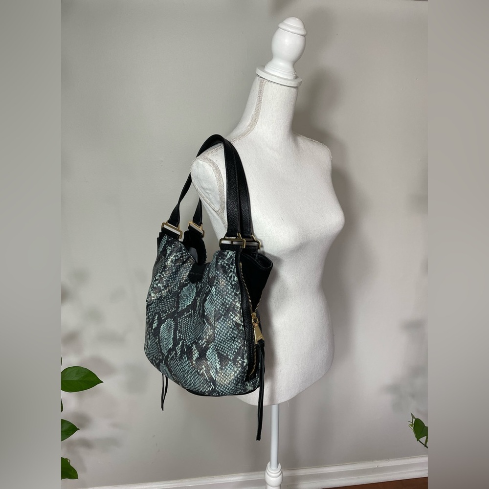 Aimee Kestenberg Leather Snakeprint ShoulderBag